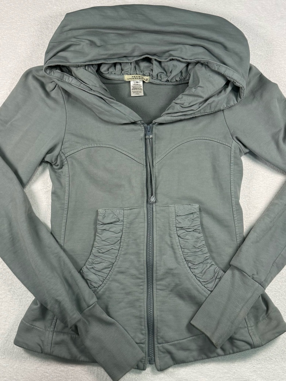 Prairie Underground Women's Cloak Hoodie in Seafoam Green